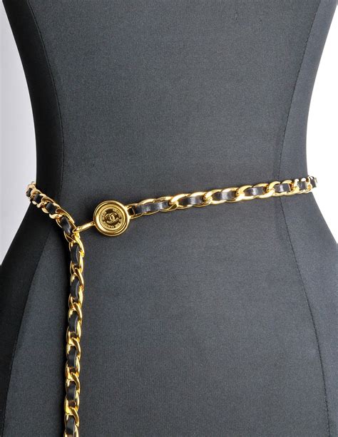 coco chanel logo belt|chanel chain belt vintage.